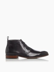 Dune London Black Smart Chukka Marvinn Lace-Up Boots - Image 1 of 5