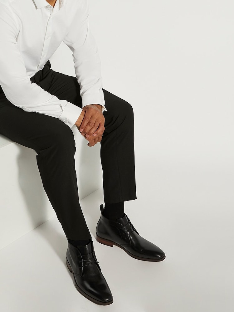 Dune London Black Smart Chukka Marvinn Lace-Up Boots - Image 2 of 5