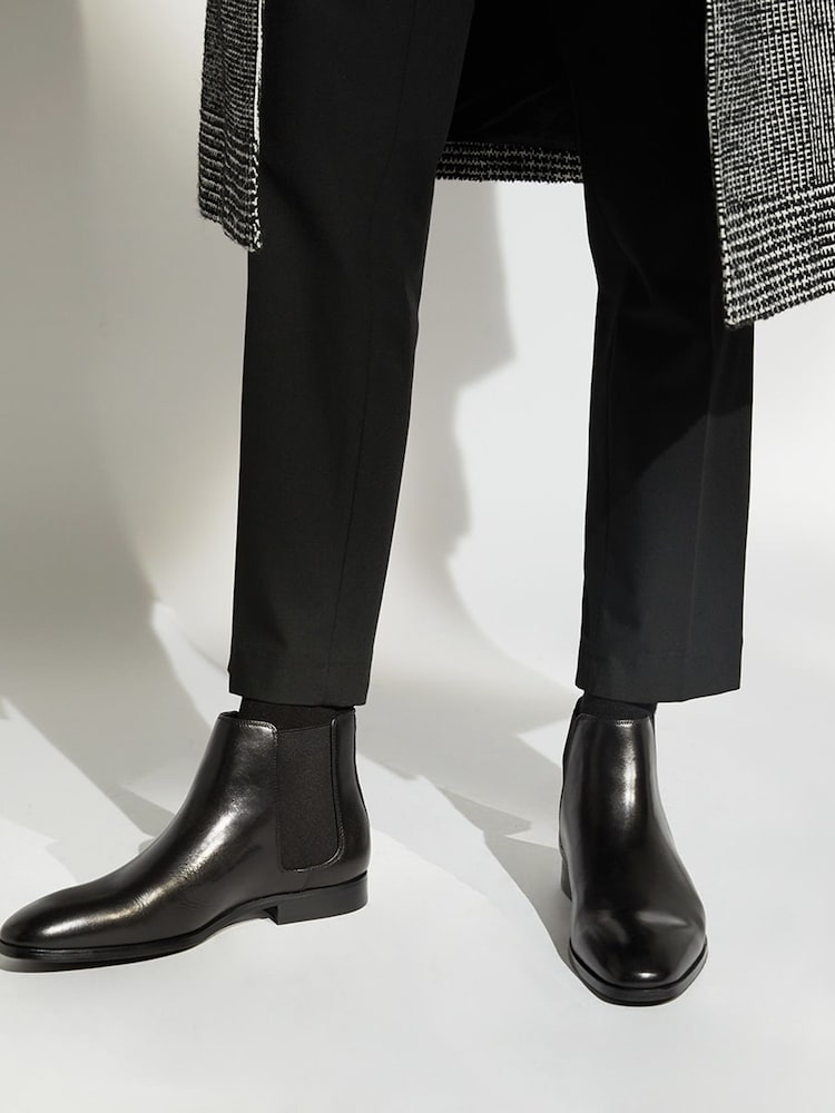 Dune London Black Mantle Chelsea Boots - Image 1 of 8