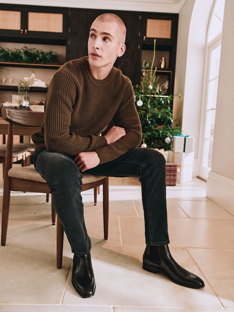 Dune London Black Mantle Chelsea Boots - Image 2 of 8
