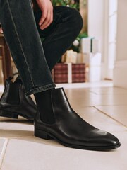 Dune London Black Mantle Chelsea Boots - Image 3 of 8
