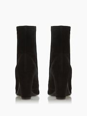 Dune London Black Optical Stretch Sock Ankle Boots - Image 5 of 6