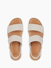 Dune London White Location Padded Flatform Sandals - Image 4 of 5