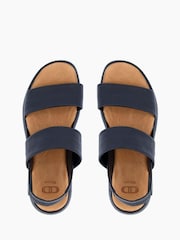 Dune London Black Location Padded Flatform Sandals - Image 5 of 6