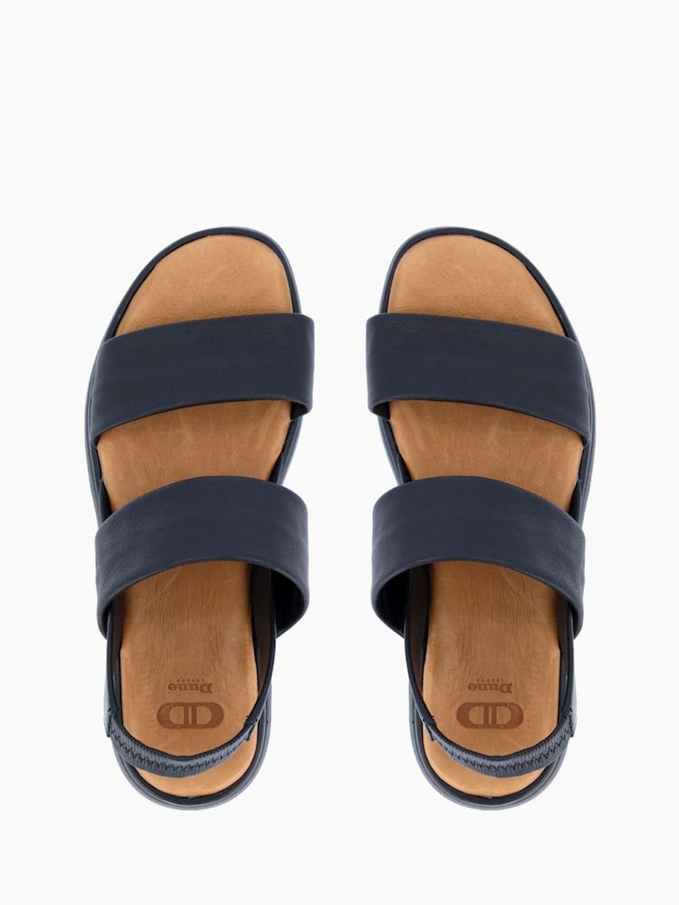 Dune London Black Location Padded Flatform Sandals - Image 5 of 6