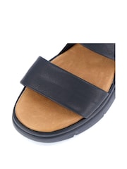 Dune London Black Location Padded Flatform Sandals - Image 6 of 6