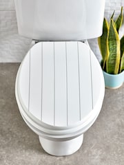 White Malvern Antibacterial Toilet Seat - Image 1 of 3