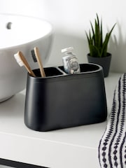Black Black Moderna Double Toothbrush Tidy - Image 1 of 2