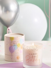 Multi Happy Birthday Balloon Candle - Image 1 of 4