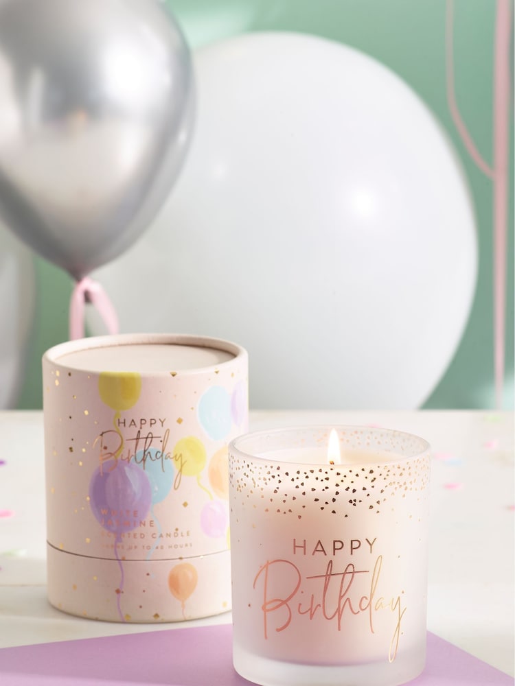 Multi Happy Birthday Balloon Candle - Image 1 of 4