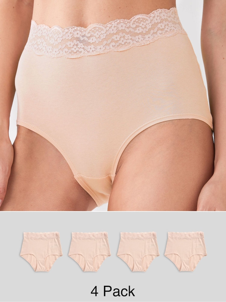 Rosarot - Unterhosen aus Spitze, 4er-Pack - Bild 1 von 6 Rosarot - Unterhosen aus Spitze, 4er-Pack - Bild 1 von 6