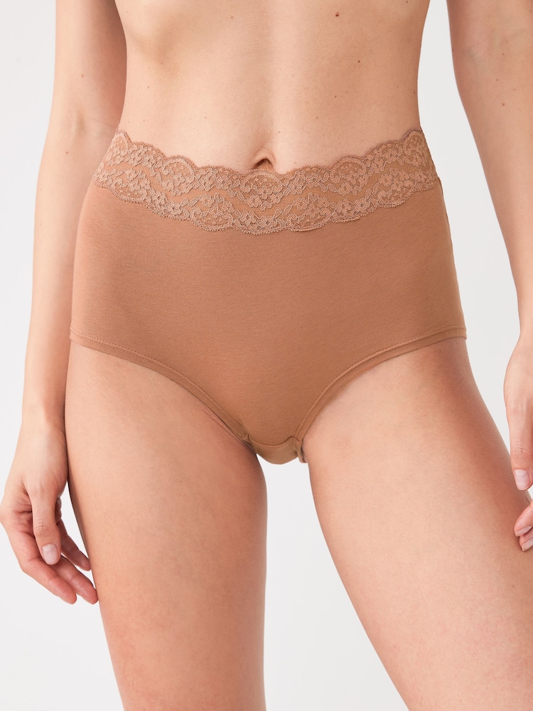 Caramel Nude - Unterhosen aus Spitze, 4er-Pack - Bild 2 von 6 Caramel Nude - Unterhosen aus Spitze, 4er-Pack - Bild 2 von 6