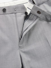 Grey Slim Fit Motion Flex Stretch Wool Blend Suit: Trousers - Image 4 of 5