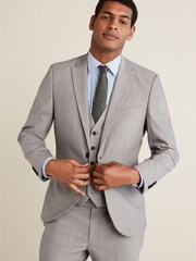 Grau - Tailored Fit - Anzug aus Wolle mit Motion Flex-Stretchanteil: Jacke - Bild 1 von 6