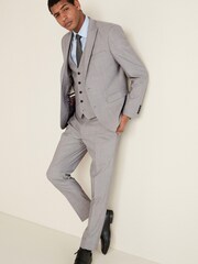 Grau - Tailored Fit - Anzug aus Wolle mit Motion Flex-Stretchanteil: Jacke - Bild 3 von 6