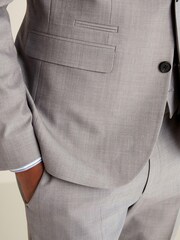 Grau - Tailored Fit - Anzug aus Wolle mit Motion Flex-Stretchanteil: Jacke - Bild 4 von 6