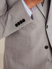 Grau - Tailored Fit - Anzug aus Wolle mit Motion Flex-Stretchanteil: Jacke - Bild 5 von 6