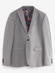 Grau - Tailored Fit - Anzug aus Wolle mit Motion Flex-Stretchanteil: Jacke - Bild 6 von 6