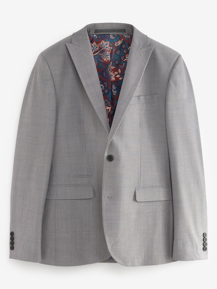 Grau - Tailored Fit - Anzug aus Wolle mit Motion Flex-Stretchanteil: Jacke - Bild 6 von 6 Grau - Tailored Fit - Anzug aus Wolle mit Motion Flex-Stretchanteil: Jacke - Bild 6 von 6