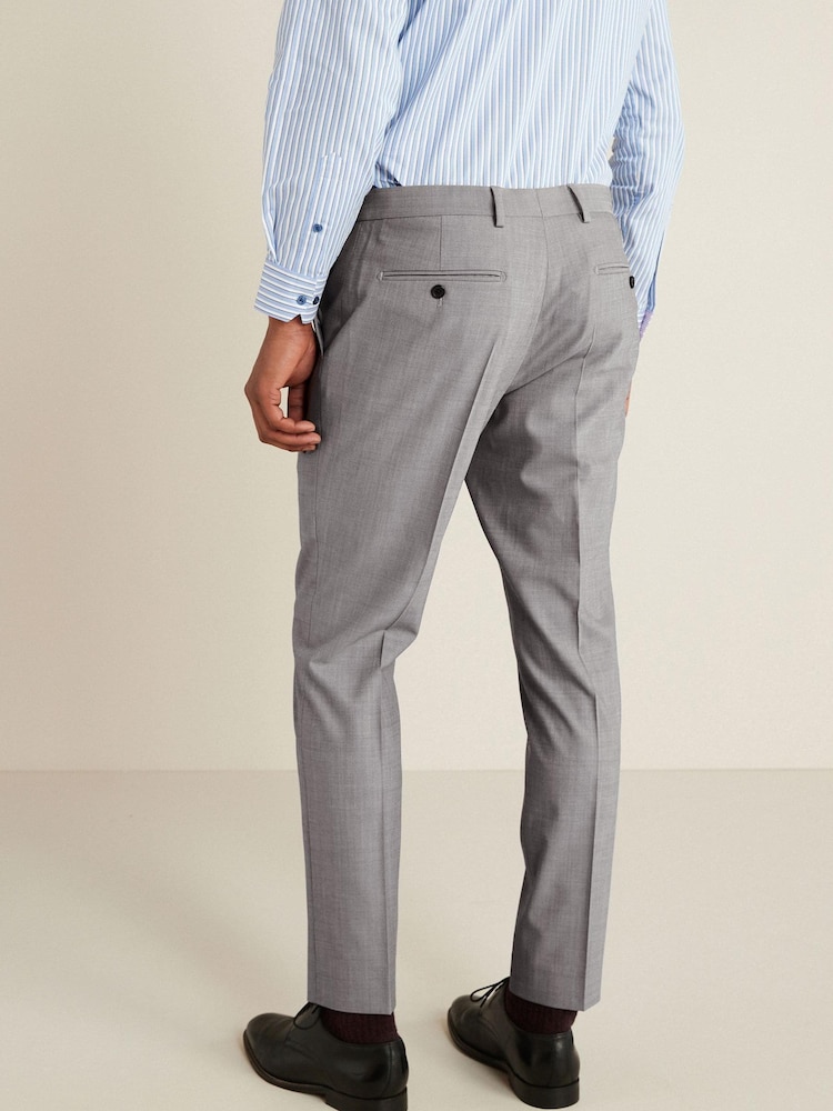 Grau - Tailored Fit - Motion Flex Stretch-Anzug aus Wollmix: Hose - Bild 2 von 10