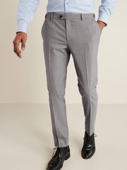 Grau - Tailored Fit - Motion Flex Stretch-Anzug aus Wollmix: Hose - Bild 5 von 10
