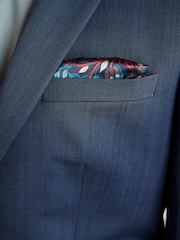 Blue Slim Motion Flex Stretch Wool Suit Jacket - Image 5 of 6