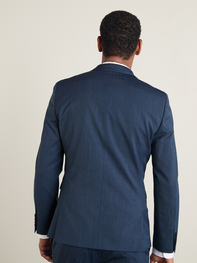 Blue Tailored Motion Flex Stretch Wool Suit Jacket - Image 2 of 11