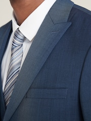 Blue Tailored Motion Flex Stretch Wool Suit Jacket - Image 4 of 11