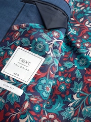 Blue Tailored Motion Flex Stretch Wool Suit Jacket - Image 9 of 11