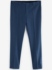 Blue Tailored Fit Motion Flex Stretch Wool Blend Suit: Trousers - Image 2 of 4