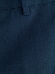Blue Tailored Fit Motion Flex Stretch Wool Blend Suit: Trousers - Image 3 of 4