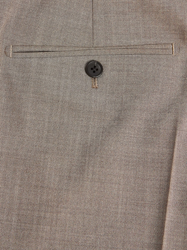 Taupe Tailored Fit Wool Blend Motion Flex Suit: Trousers - Image 2 of 4