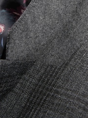 Grey Check Slim Fit Suit Jacket - Image 12 of 13