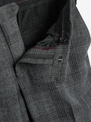 Dark Grey Check Slim Fit Suit: Trousers - Image 2 of 3