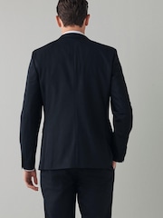 Black Tailored Motion Flex Stretch Wool Suit Jacket - Image 2 of 9