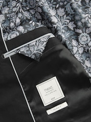 Black Tailored Motion Flex Stretch Wool Suit Jacket - Image 6 of 9