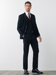 Noir - Coupe fine - Veste de costume stretch Motionflex - Image 2 de 9