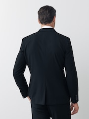 Noir - Coupe fine - Veste de costume stretch Motionflex - Image 3 de 9