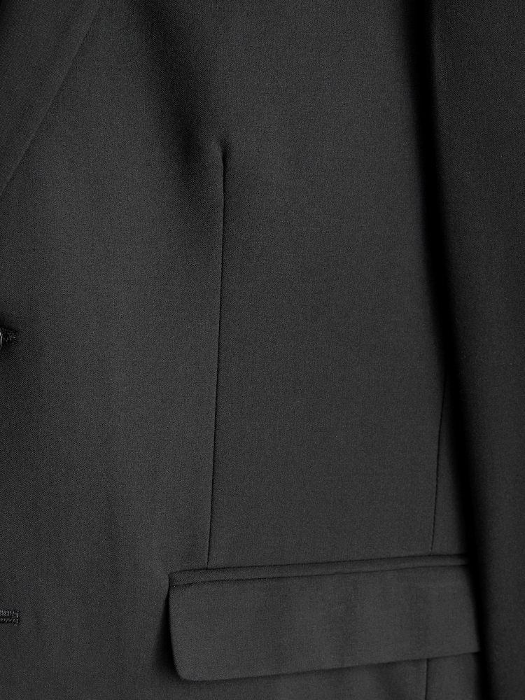Noir - Coupe fine - Veste de costume stretch Motionflex - Image 8 of 9