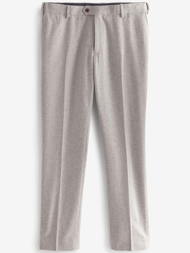 Taupe - Anzug aus Donegal-Wollmischgewebe: Hose - Bild 1 von 1 Taupe - Anzug aus Donegal-Wollmischgewebe: Hose - Bild 1 von 1