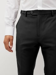 Noir - Coupe fine - Pantalon de costume stretch Motionflex - Image 4 de 9
