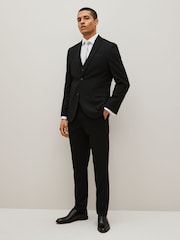 Black Slim Fit Motionflex Stretch Suit Jacket - Image 2 of 8