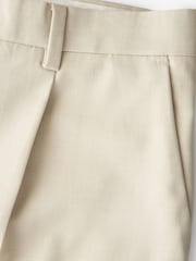 Ecru White Relaxed Fit Motion Flex Stretch Suit: Trousers - Image 2 of 3