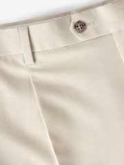 Ecru White Relaxed Fit Motion Flex Stretch Suit: Trousers - Image 3 of 3