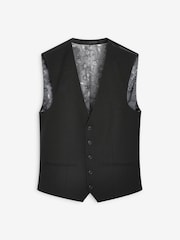 Black Regular Fit Motionflex Stretch Waistcoat - Image 6 of 8