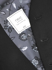 Black Regular Fit Motionflex Stretch Waistcoat - Image 7 of 8