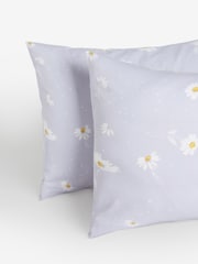 2 Pack Purple Daisy Reversible Duvet Cover and Pillowcase Set - Image 7 of 9