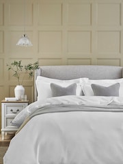 White Waffle Duvet Cover And Pillowcase Set - Image 1 of 4