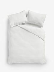 White Waffle Duvet Cover And Pillowcase Set - Image 2 of 4