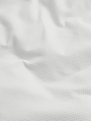 White Waffle Duvet Cover And Pillowcase Set - Image 3 of 4